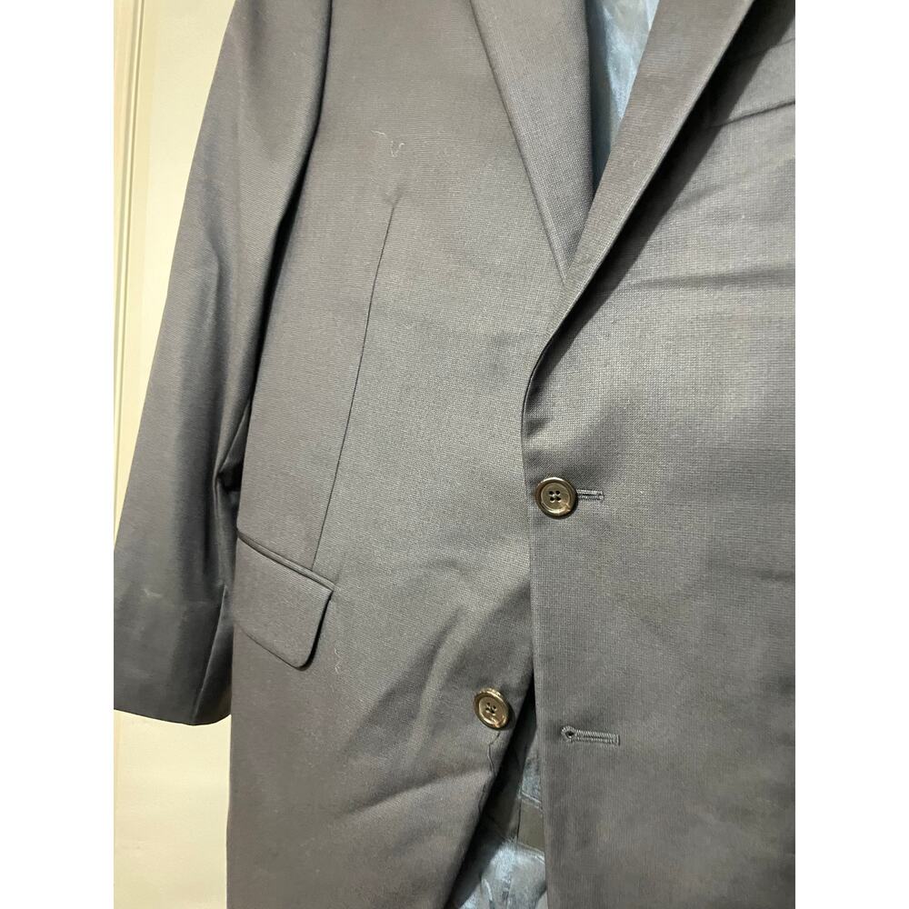 Hickey Freeman Tasmanian Super 130's Wool Double Breasted Coat Business Jacket - Picture 4 of 8